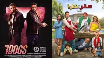«صقر وكناريا» يواصل الصدارة في شباك التذاكر المصري.. و«7dogs» في المركز الثاني
