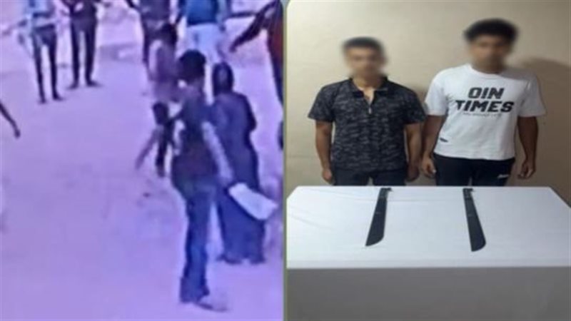 المتهمخان عقب القبض عليهما