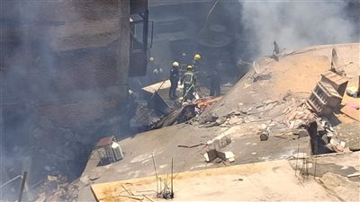 ارتفاع ضحايا حريق مخزن وانهيار عقار بمنشأة ناصر إلى 4 وفيات و12مصابًا
