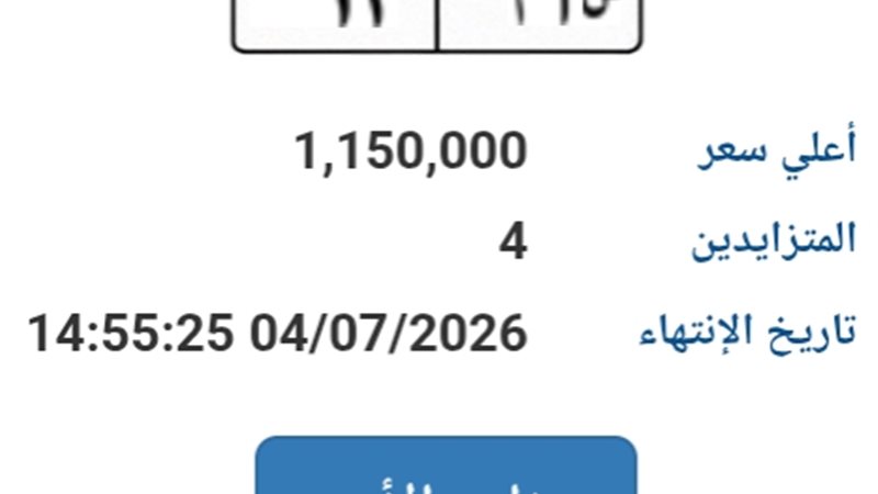 لوحة معدنية مميزة 