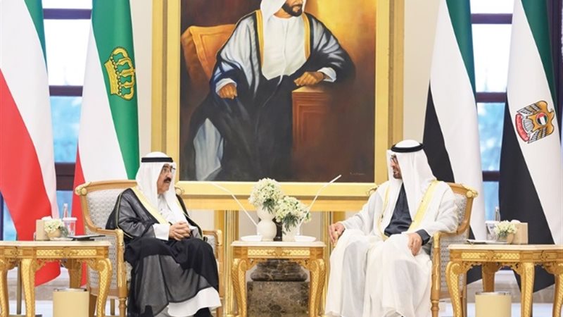 أمير الكويت ورئيس دولة الإمارات