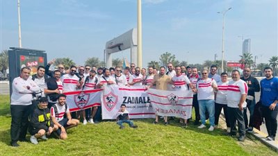 بدء توافد جماهير الزمالك على مطار خالد الدولي لمؤازرة الفريق في كأس مصر