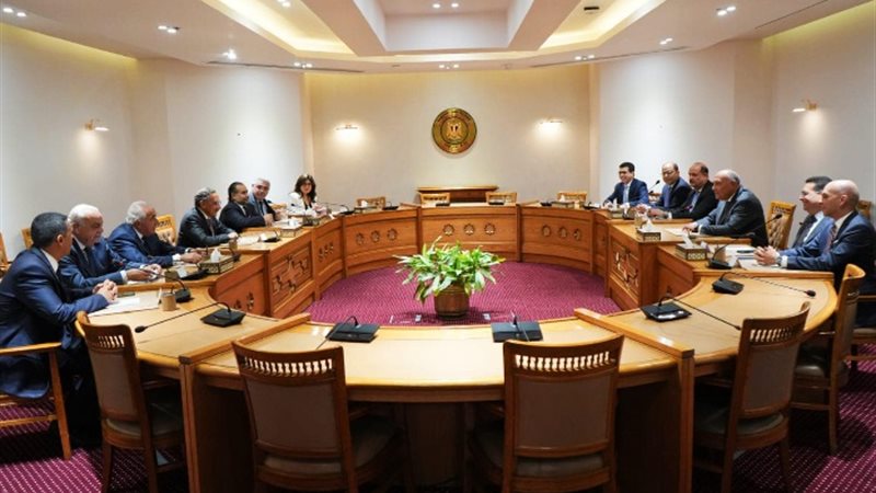سامح شكري مع وفد الغرفة التجارية الأمريكية
