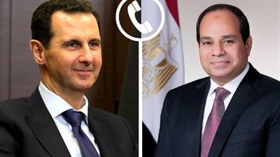 الرئيسان السيسي والأسد يتبادلان التهنئة هاتفيا بمناسبة حلول شهر رمضان