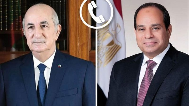 الرئيسان المصرى والجزائرى