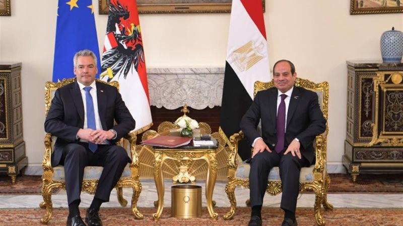 الرئيس عبدالفتاح السيسي ووفد الاتحاد الأوروبي