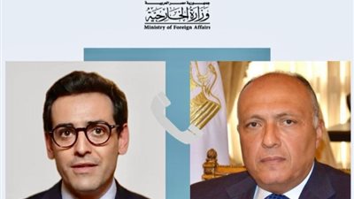 شكري يبحث هاتفيا من نظيره الفرنسي تطورات غزة وحرب السودان