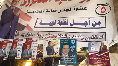 المحامون يتوافدوا للإدلاء بأصواتهم في انتخابات النقابة بالجيزة