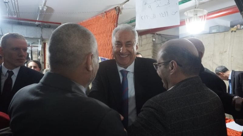 سامح عاشور خلال انتخابات المحامين