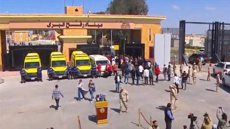 الأمين العام للأمم المتحدة بمعبر رفح