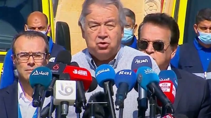 الأمين العام لمنظمة الأمم المتحدة أنطونيو جوتيريش