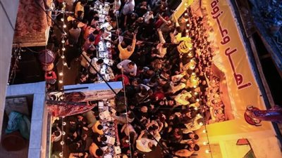 لمة الحبايب، وزراء وشخصيات عامة على مائدة إفطار المطرية