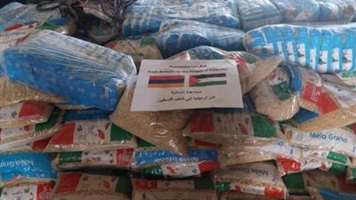 أرمينيا ترسل 30 طنا من المساعدات الإنسانية لقطاع غزة عبر القاهرة