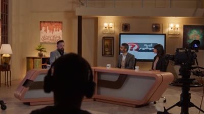 مسلسل إمبراطورية ميم الحلقة 24، خالد النبوي يظهر فى برنامج  كريم الدالي