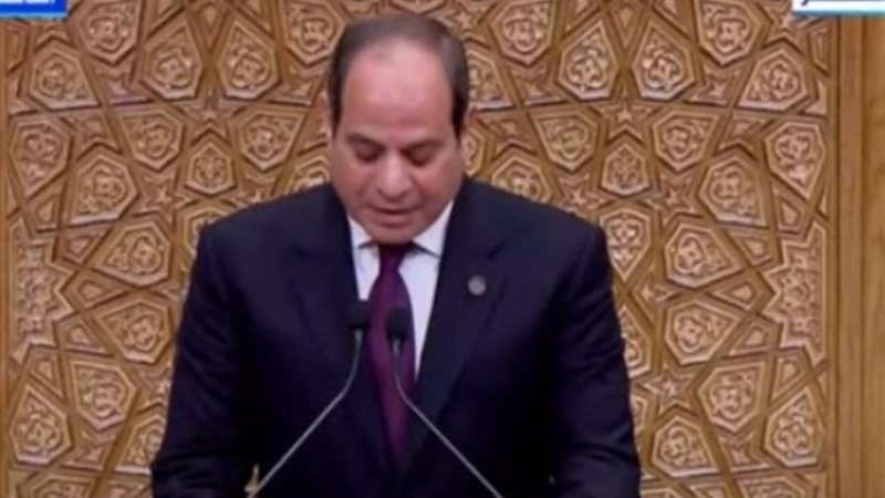 الرئيس السيسي خلال حلف يمين الدستورية