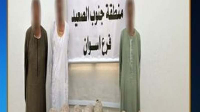 المضبوطات والمتهمين