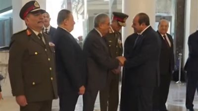 إفطار الأسرة المصرية، عمرو موسي ورئيس مجلس النواب في استقبال الرئيس السيسي