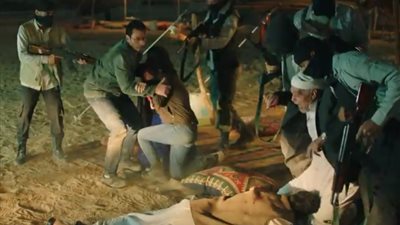 مسلسل مليحة الحلقة 12، خطف الشيخ سالم وقتل ابنه أمام عينيه