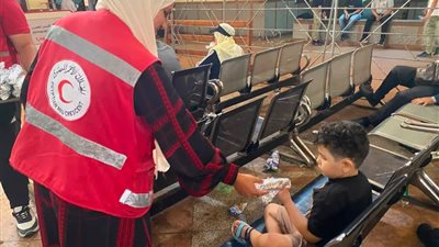  الهلال الأحمر المصري يساند الدفعة 58 من الجرحى الفلسطينيين بخدمات إنسانية متكاملة