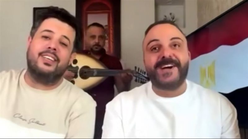 المطربان الفلسطينيان قاسم النجار وشادي البوريني