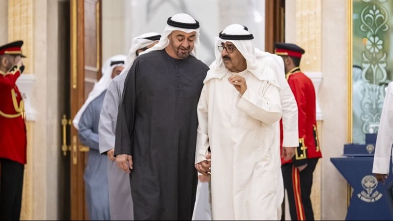 رئيس الإمارات وأمير الكويت