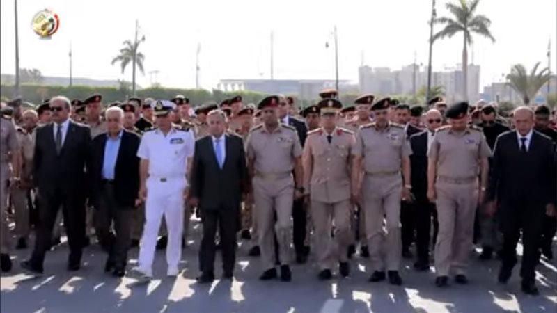 مراسم الجنازة العسكرية للفريق حمدى حسن 