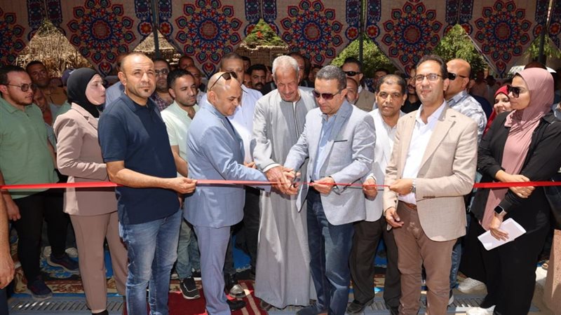 جانب من افتتاحات مشروعات الصرف الصحي 