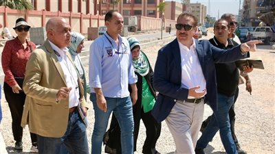 محافظ بورسعيد يوجه بسرعة الانتهاء من تطوير شارع أسوان وفق أعلى المعايير