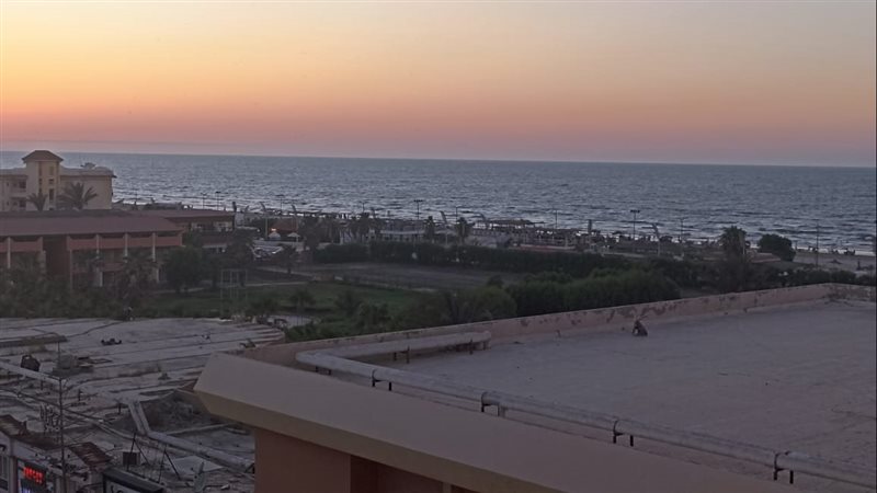 وقت الغروب في بورسعيد