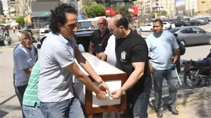 جنازة الفنان الراحل أحمد جلال عبدالقوي