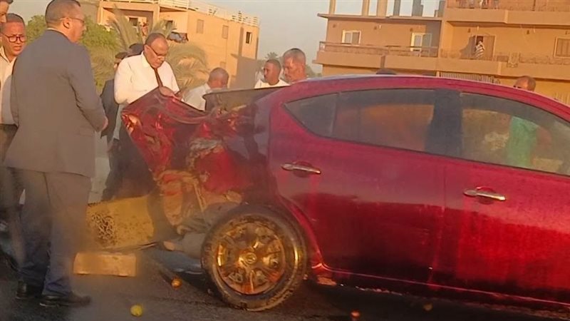 حادث تصادم أعلى الطريق السياحي بالجيزة