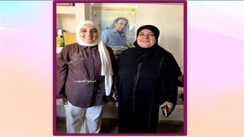 صبا فايد الأولى على الفرع العلمي بالثانوية العامة بقطاع غزة