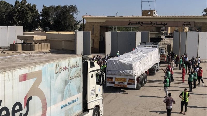 دخول المساعدات من معبر رفح - أرشيفية