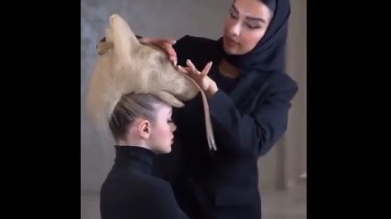 تسريحة على شكل ذئب