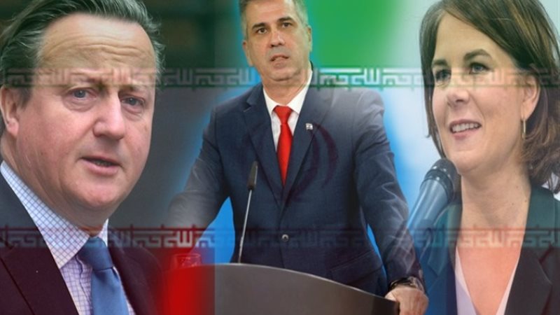 وزراء خارجية ألمانيا وبريطانيا وإسرائيل