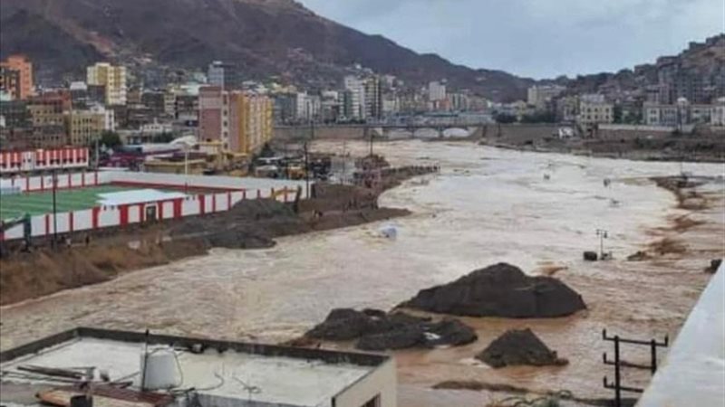 أمطار مدينة حضرموت - وسائل إعلام يمنية