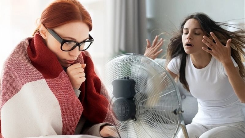 الشعور بالبرد والحرارة