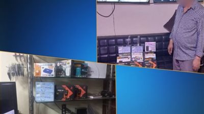 القبض علي صاحب متجر يبث قنوات فضائية دون ترخيص في شربين