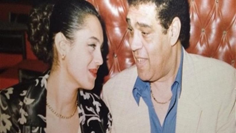 نادية شكري مع الراحل سامي العدل