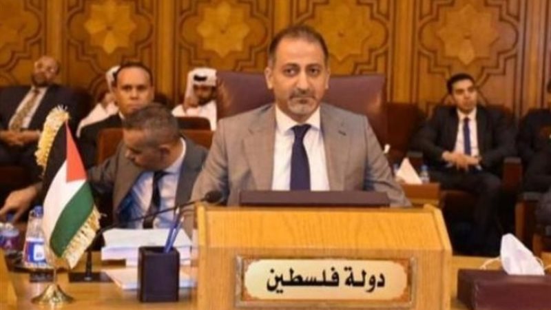 السفير مهند العلوك مندوب فلسطين في الجامعة العربية