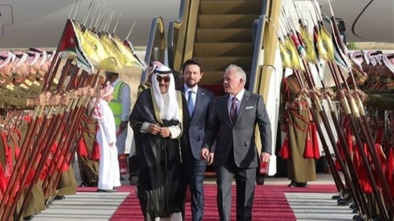 ملك الأردن وأمير الكويت