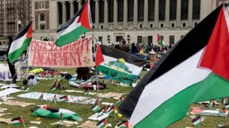 مظاهرات في جامعة أمريكية لدعم فلسطين
