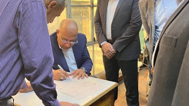 جانب من لقاء الوزير اليوم