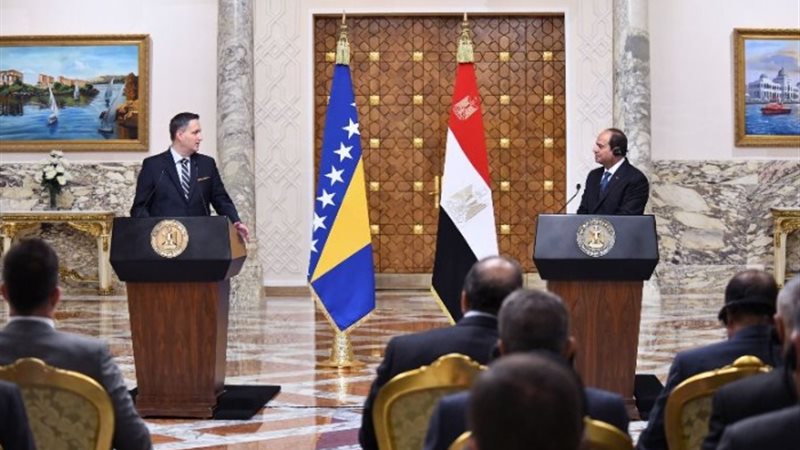 الرئيس السيسي ونظيره البوسني