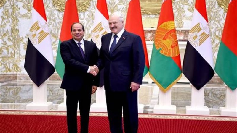 الرئيسان السيسي والبيلاروسي