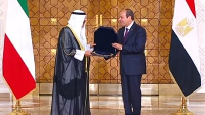 أرفع الأوسمة المصرية، الرئيس السيسي يقلد أمير الكويت قلادة النيل