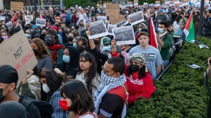 احتجاجات الجامعات الأمريكية