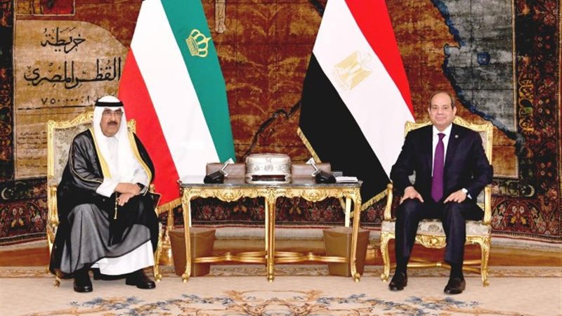 الرئيس عبد الفتاح السيسي وأمير الكويت