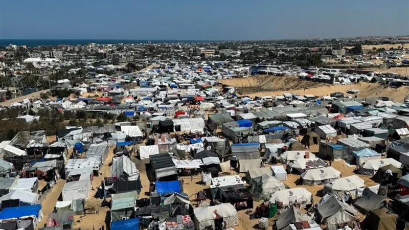 مخيمات رفح الفلسطينية