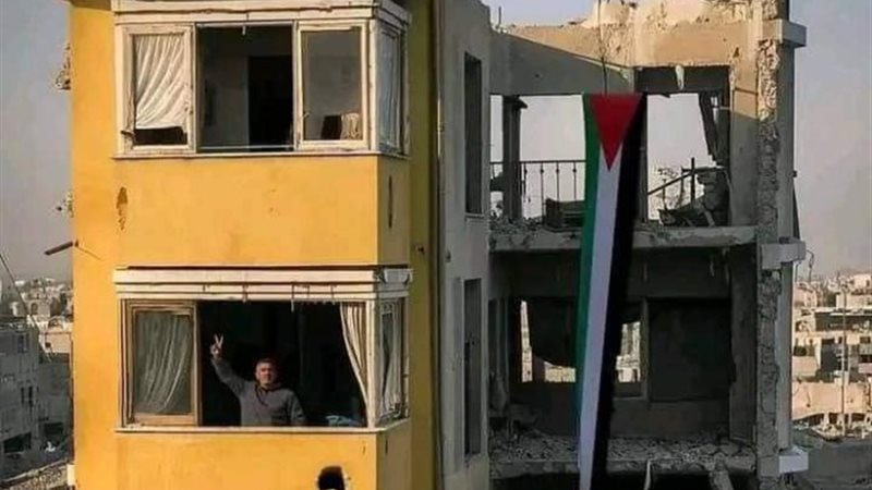 علم فلسطين في قطاع غزة